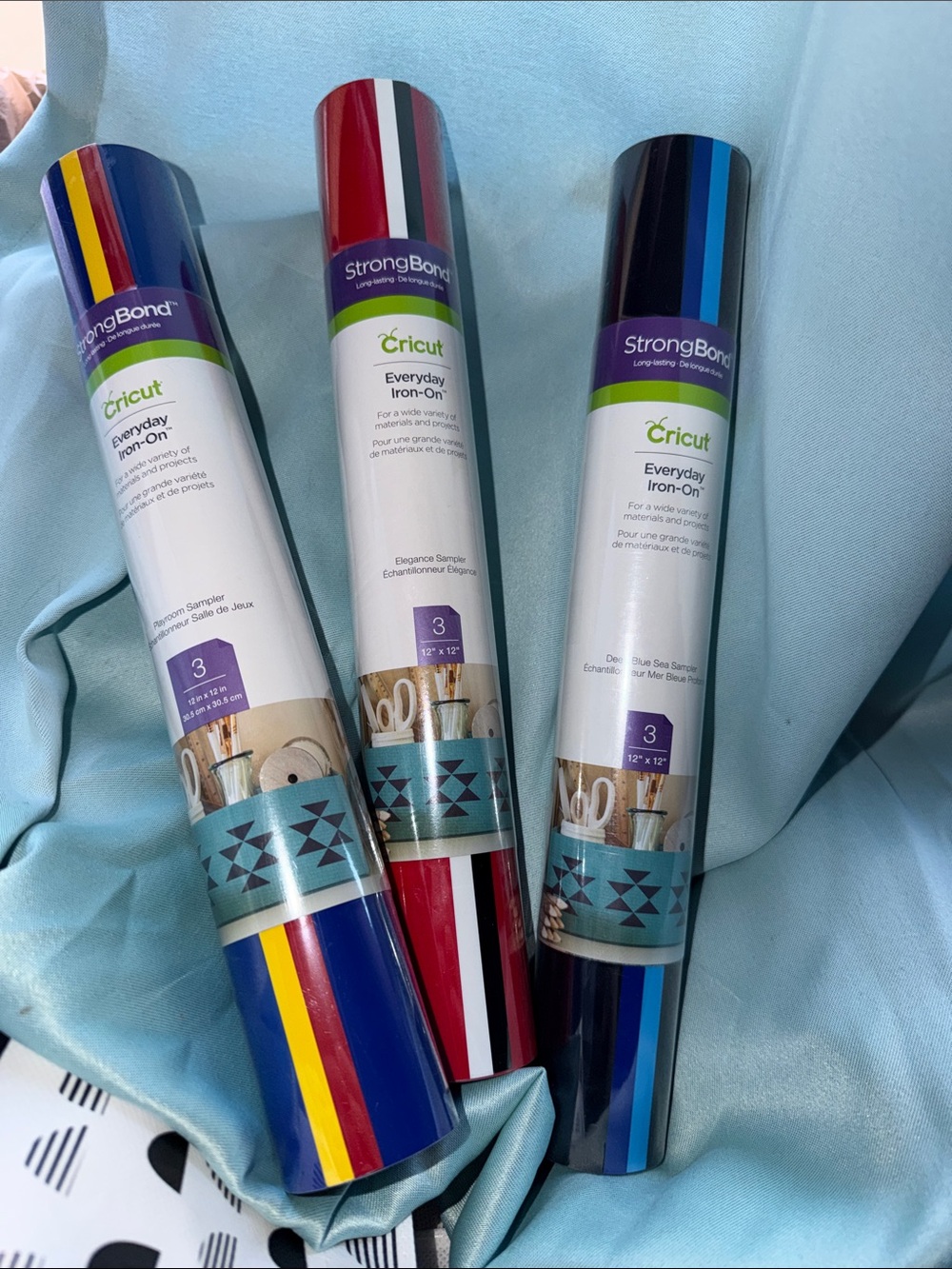 NEW Cricut Everyday Iron-On Sampler packs  (3 rolls)